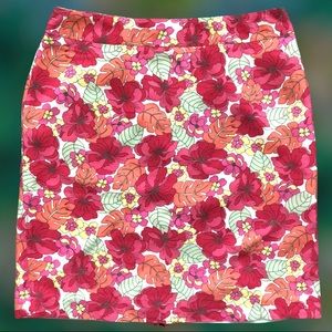 Norton McNaughton Colorful Floral Skirt